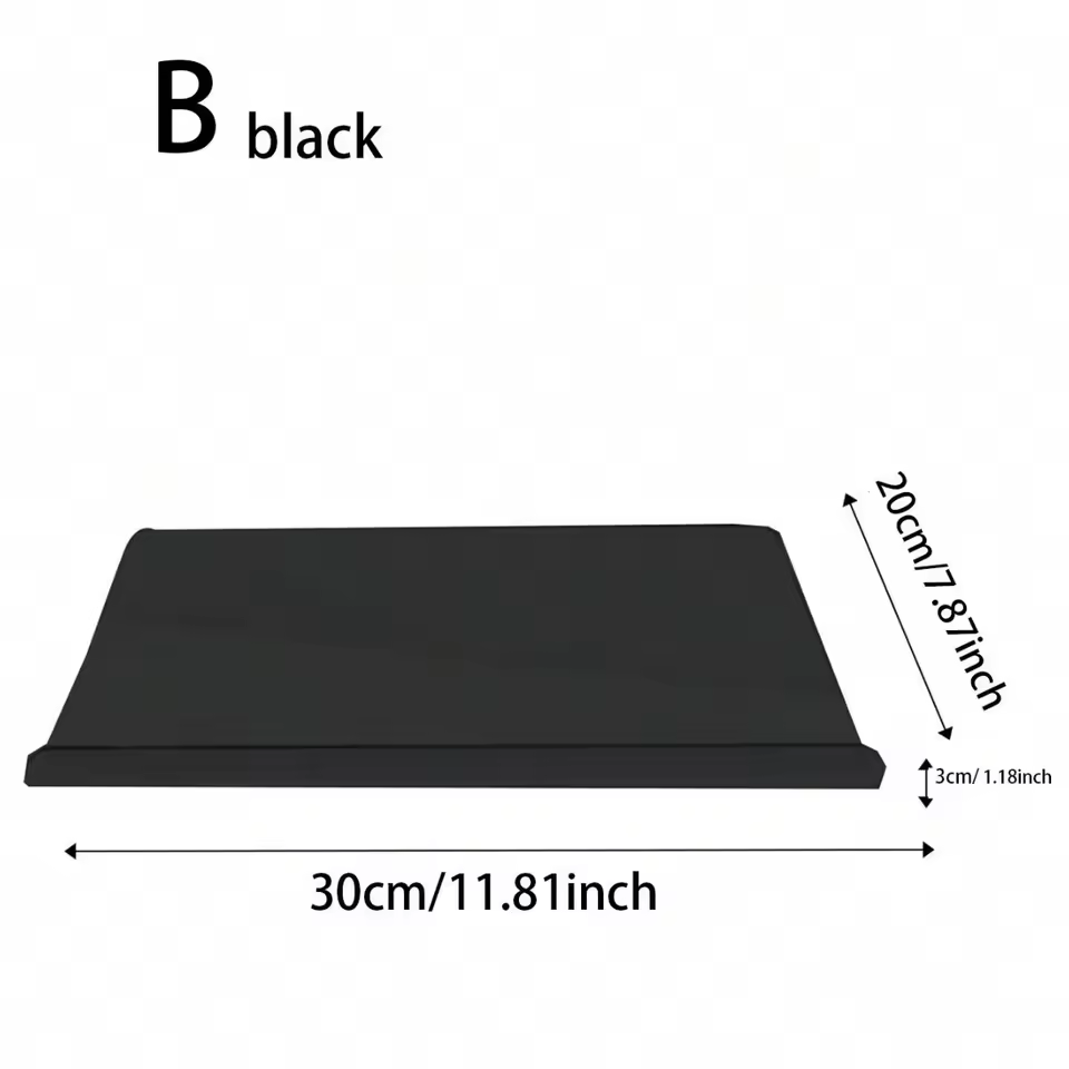Clear Acrylic Cutting Board – Anti-Slip Chopping Board with Counter Lip