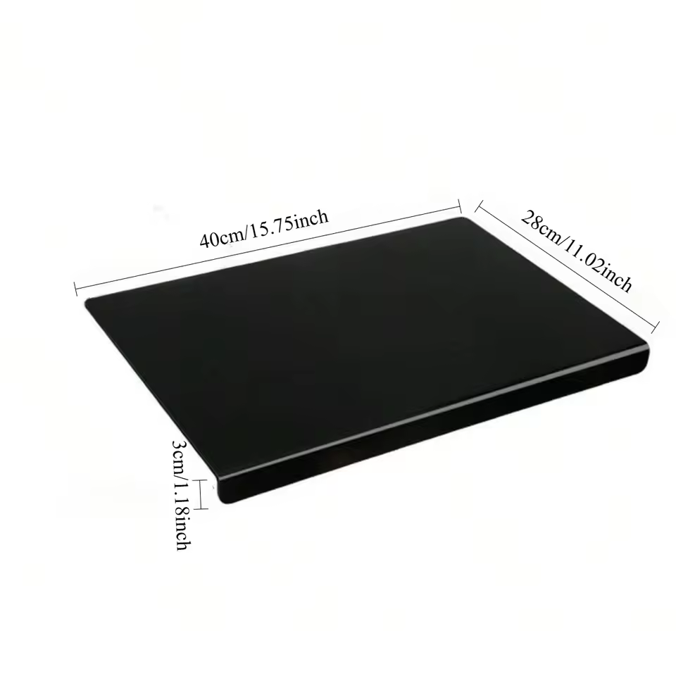 Clear Acrylic Cutting Board – Anti-Slip Chopping Board with Counter Lip