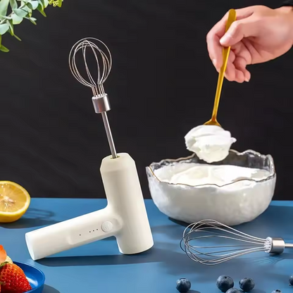 Wireless Electric Food Mixer – 3-Speed Whisk & Egg Beater