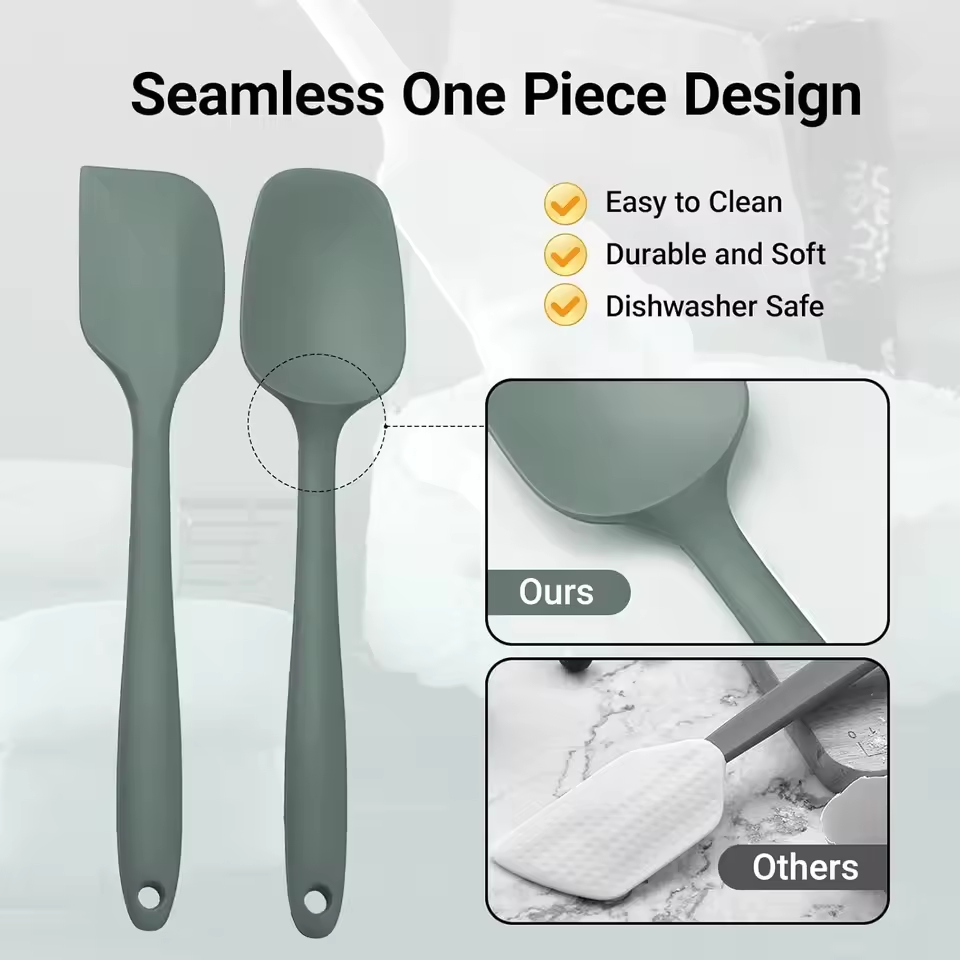 6/9 Pcs Silicone Spatula Set – Heat-Resistant Baking Tools