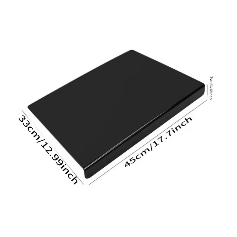 Clear Acrylic Cutting Board – Anti-Slip Chopping Board with Counter Lip