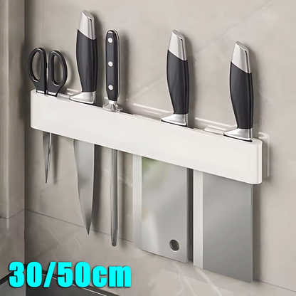 Wall Mounted Knife Holder – Kitchen Shelf & Utensil Organizer