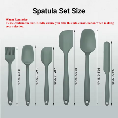 6/9 Pcs Silicone Spatula Set – Heat-Resistant Baking Tools