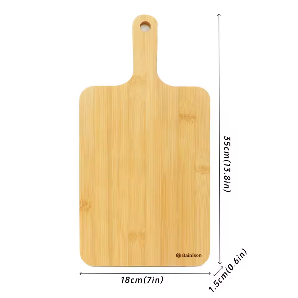 Bainison Bamboo Cutting Board – Non-Slip Chopping Board with Juice Groove