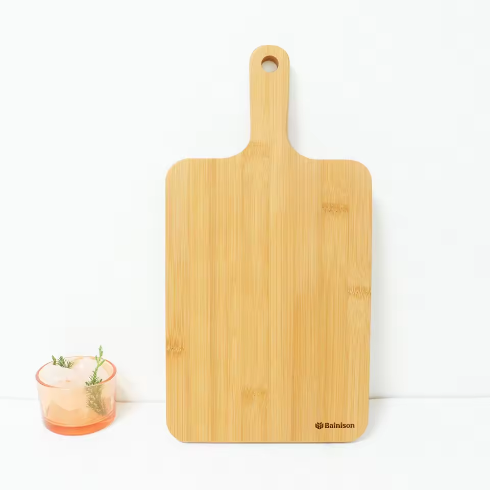 Bainison Bamboo Cutting Board – Non-Slip Chopping Board with Juice Groove