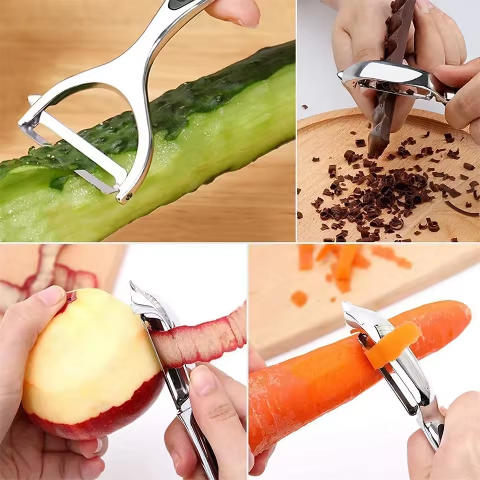 Stainless Steel Vegetable & Fruit Peeler – Multi-Functional Kitchen Tool