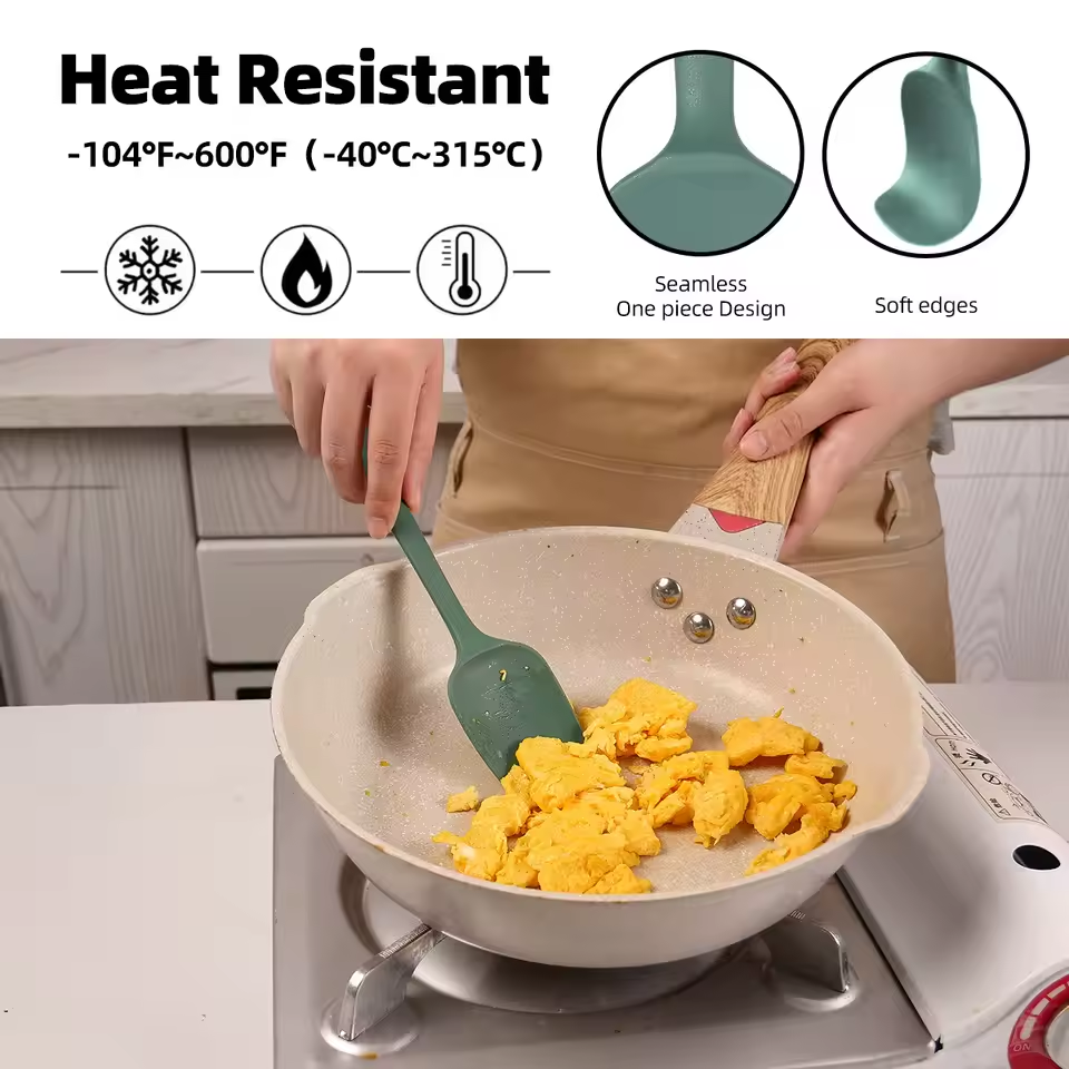 6/9 Pcs Silicone Spatula Set – Heat-Resistant Baking Tools