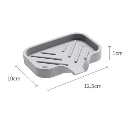 Silicone Sink Tray with Drain – Kitchen Soap & Sponge Holder