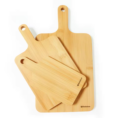 Bainison Bamboo Cutting Board – Non-Slip Chopping Board with Juice Groove