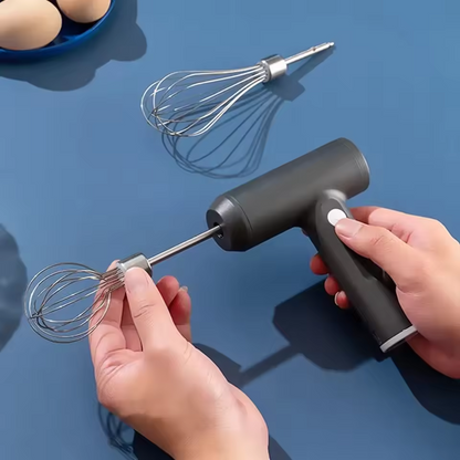 Wireless Electric Food Mixer – 3-Speed Whisk & Egg Beater